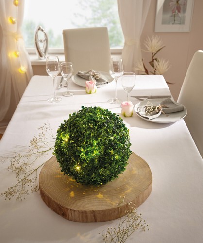 Led kugel buchs 27 cm - led-kugel,